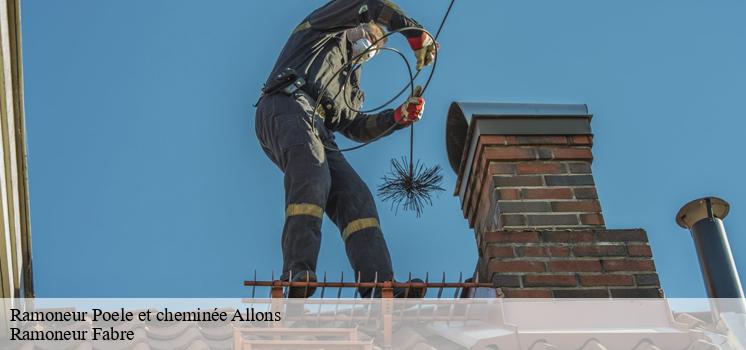 Ramoneur Fabre , le ramoneur de poêle et de cheminée réputé pour l'excellence de ses prestations à Allons