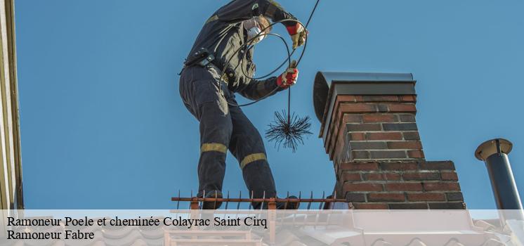 La conversation discrète pendant le Ramonage de poêle à Colayrac Saint Cirq