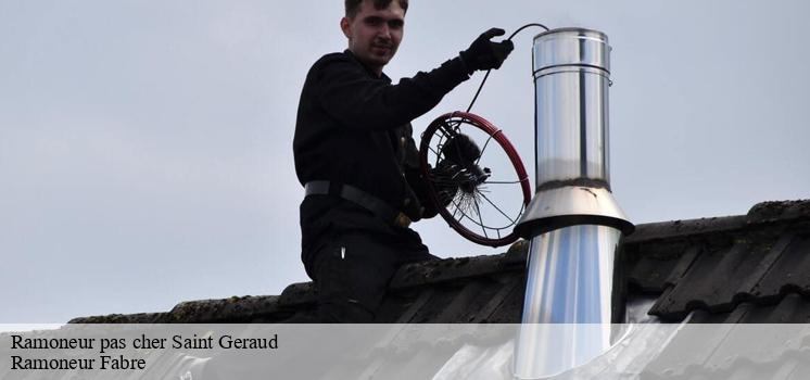 Un ramoneur pas cher à Saint Geraud, mais sérieusement professionnel