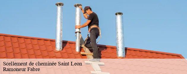 Sceller pied de cheminée sur Saint Leon avec des professionnels